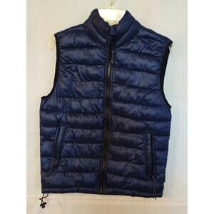 Women's Aeropostale Sleeveless Quilted Puffer Vest Size Small Navy